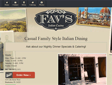 Tablet Screenshot of favsitaliancucina.com